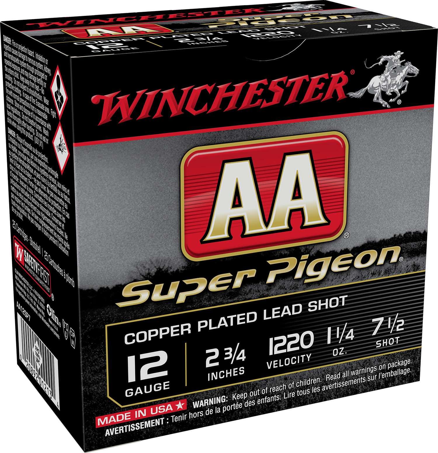 Winchester AA12SP7 12 Gauge 2.75 in 1.25 oz 7.5 Shot 1220 fps 25 Rounds - View 2