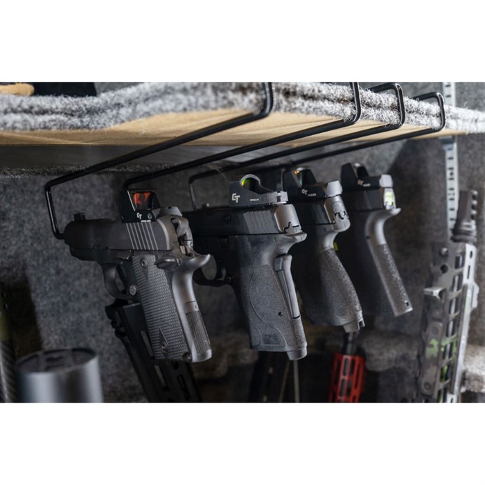 Lockdown Handgun Rack Steel 4 Capacity Black 10.25" x 3 - View 2