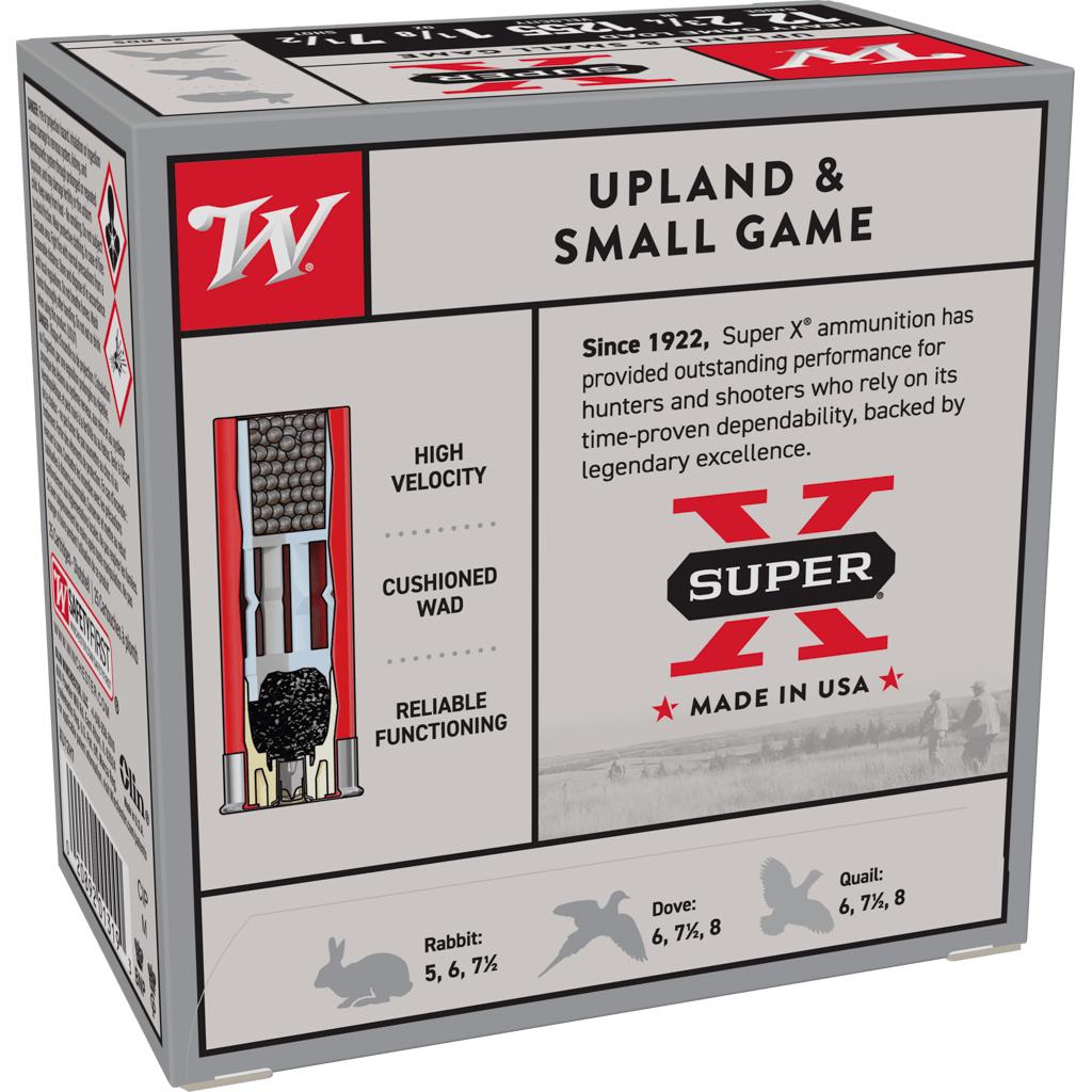 Winchester Ammo XU12H7 Super X Heavy Game Load 12 Gauge 2.75" 1 1/8 oz 1255 fps 7.5 Shot 25 Bx/10 Cs - View 2