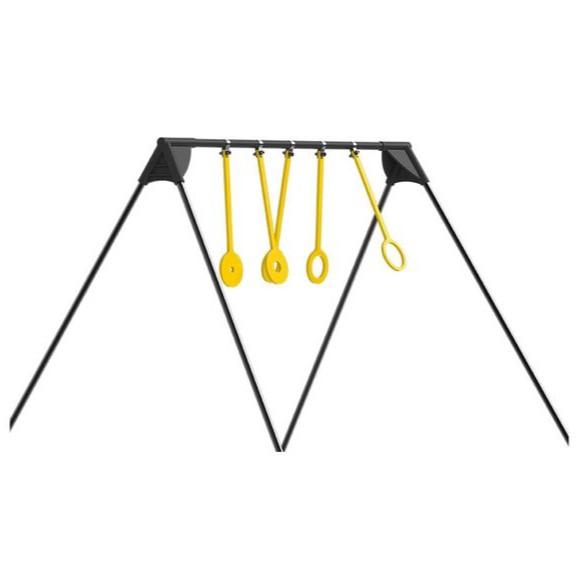 Caldwell 4002309 AR500 Rimfire KYL Ring Challenge Target Black/Yellow - View 2