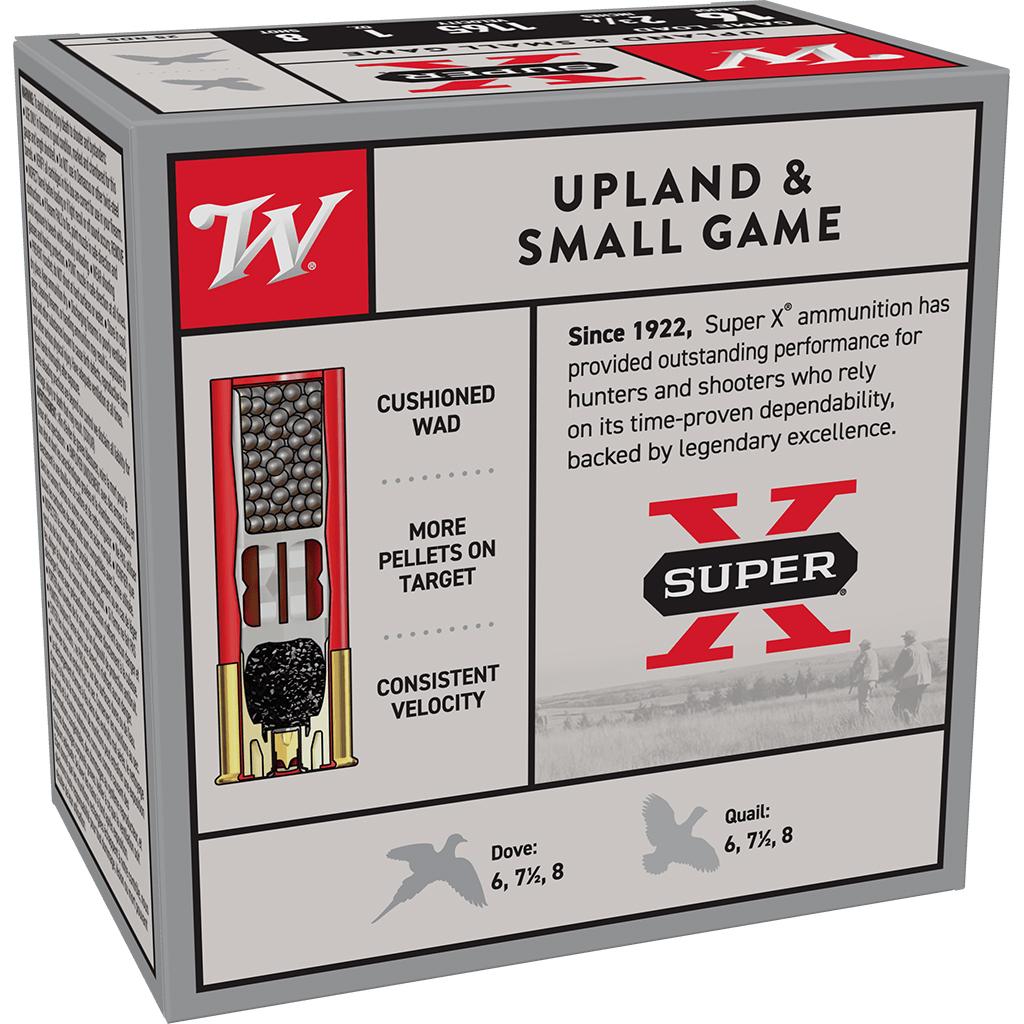 Winchester Super-X 16 Gauge Ammo 2.75" 1oz 1165 fps #8 Shot 25 Round Box - View 2