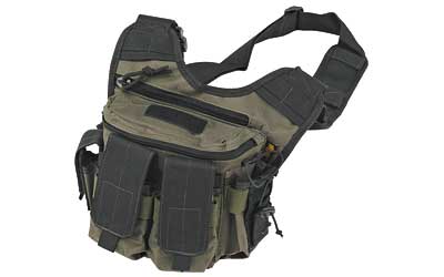 US Peacekeeper P20305 Water-Resistant Sling Pack, OD Green/Black - View 2