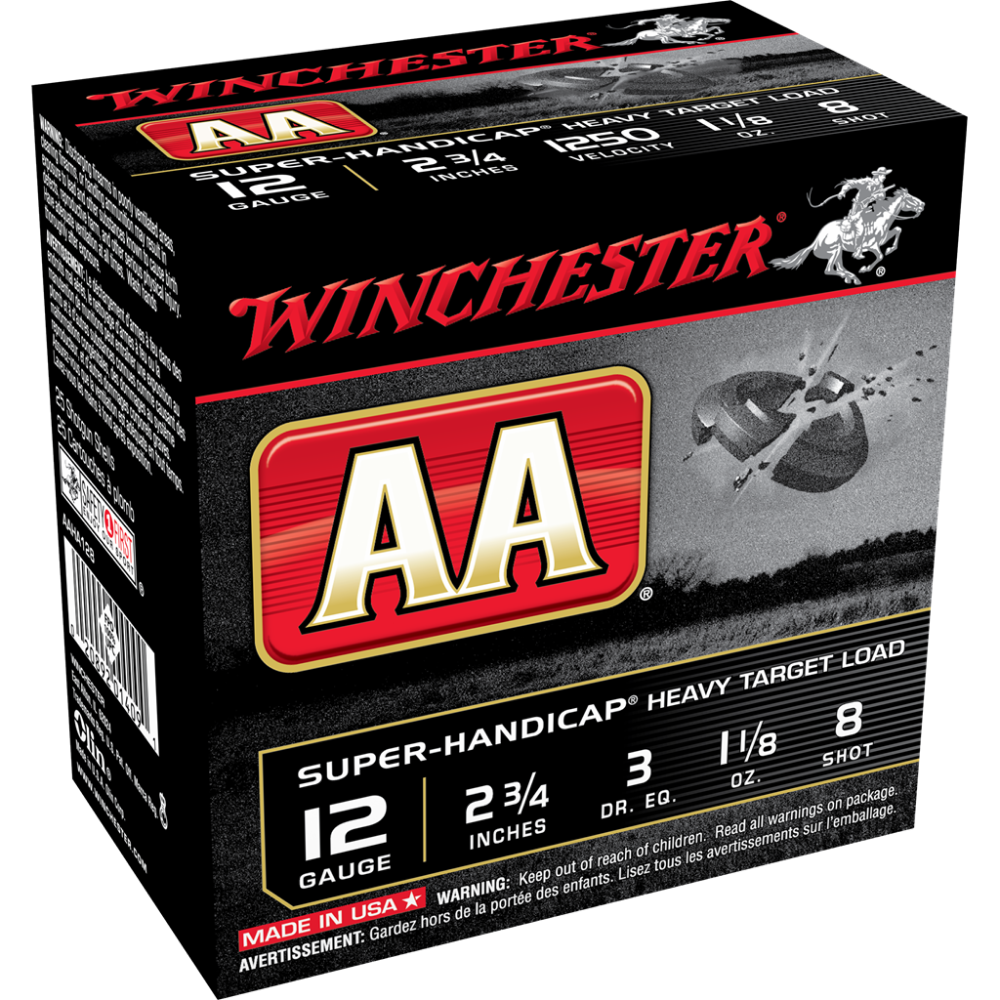 Winchester AAHA128 12 Gauge 2.75 in 1 1/8 oz 8 Shot 1250 fps 25 Rounds - View 2