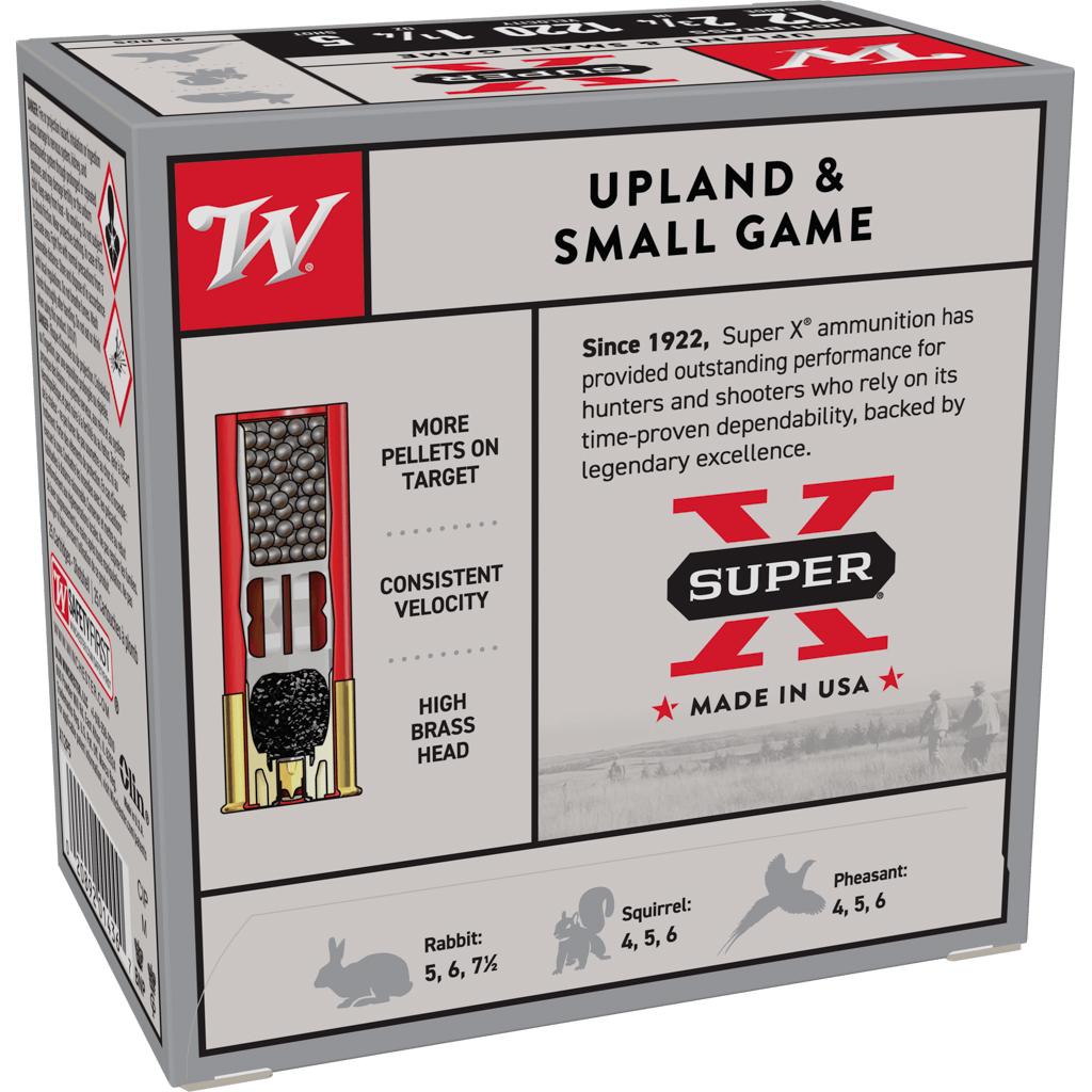 Winchester Ammo X12P5 Super X Game Load High Brass 12 Gauge 2.75" 1 1/4 oz 1300 fps 5 Shot 25 Bx/10 Cs Pheasant - View 2