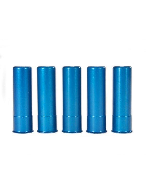 A-Zoom 12313 Aluminum Snap Caps, 20 Gauge Shotgun Training Rounds, Blue, Pack of 5 - View 2