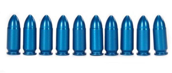 A-Zoom 15316 Snap Caps 9mm Luger Blue 10 Pack Aluminum - View 2