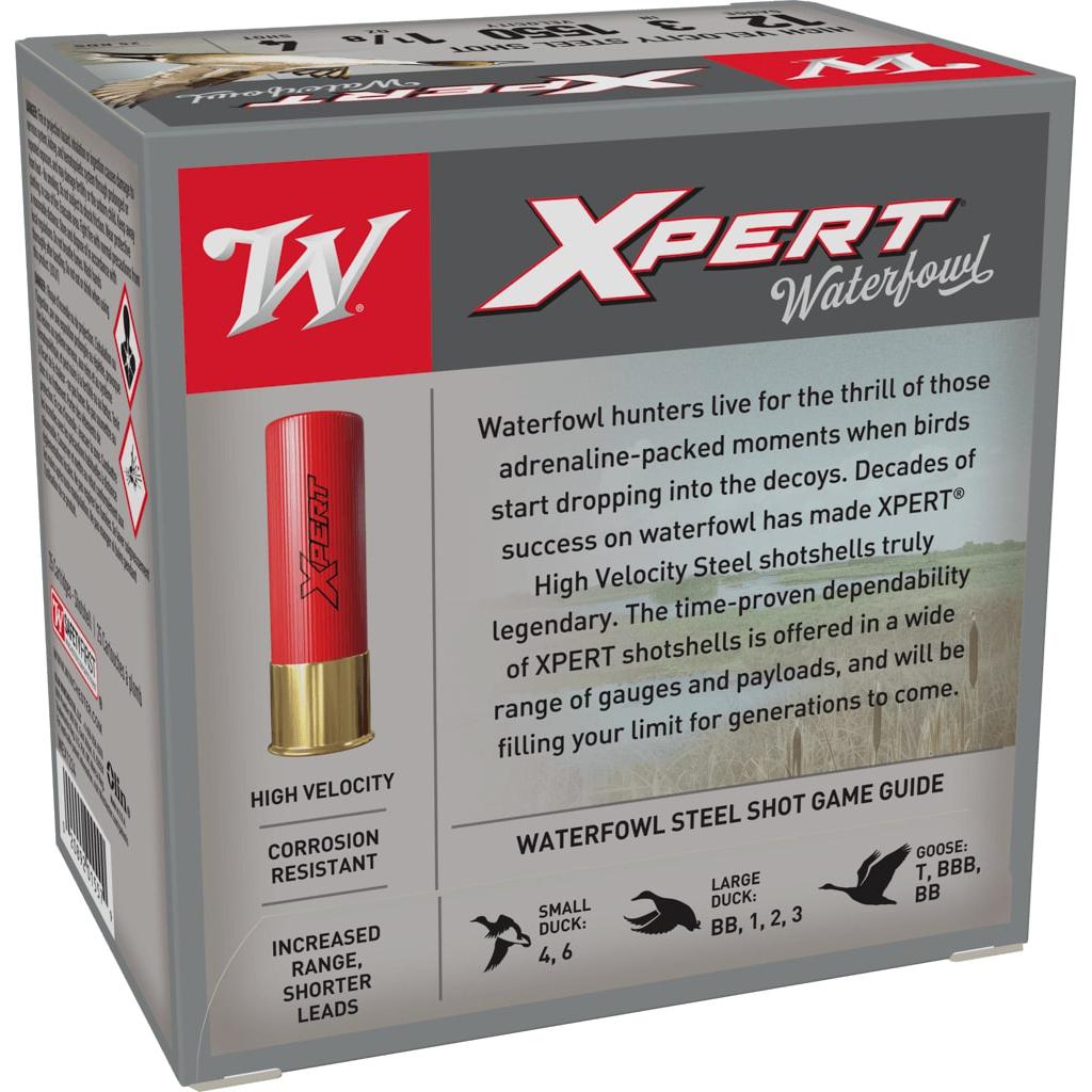 Winchester WEX1234 12 Gauge 3 in 1 1/8 oz 4 Shot 1550 fps 25 Rounds - View 2
