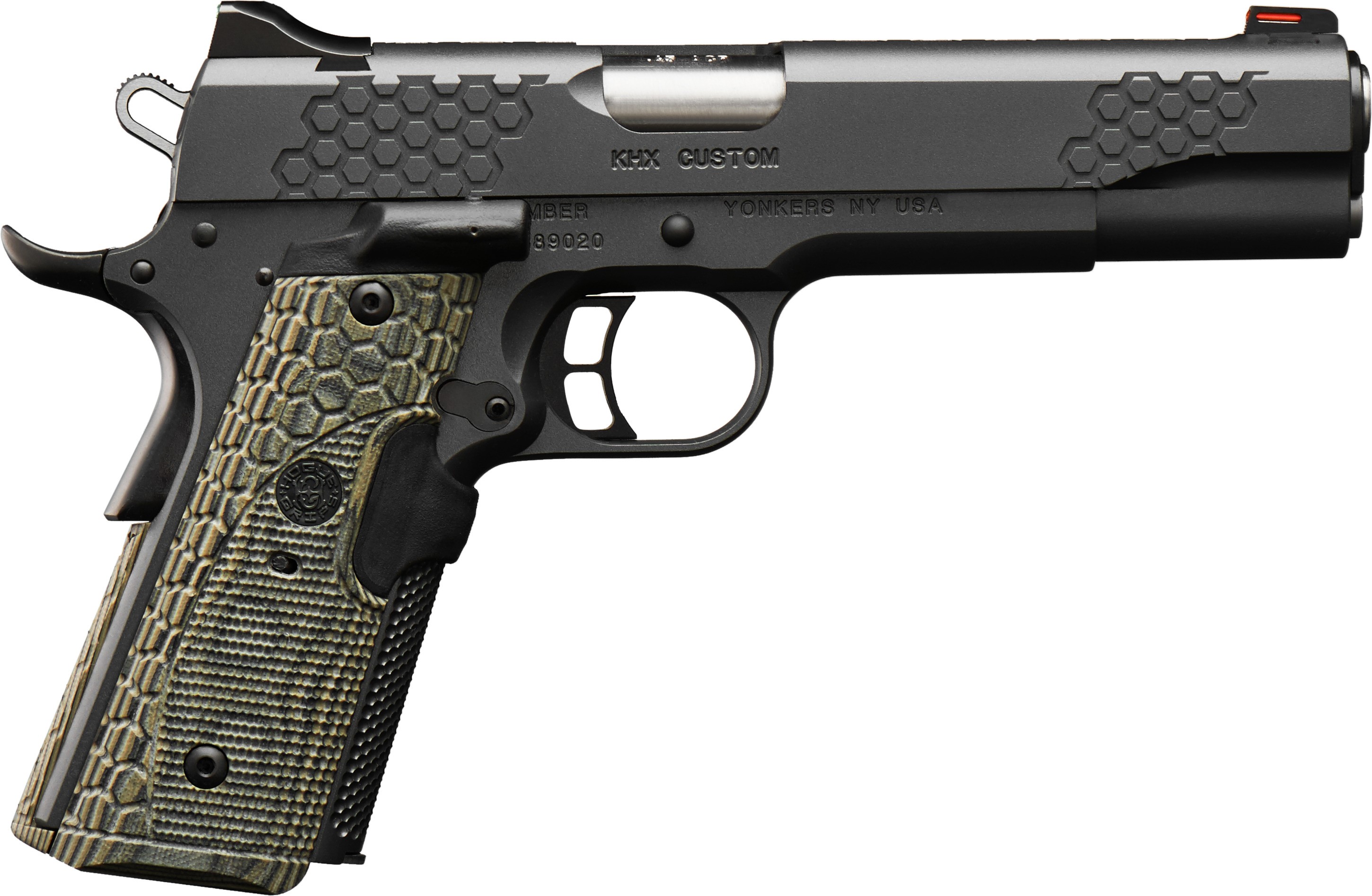 Kimber 3000358 KHX Custom .45ACP 5" Black Pistol Fiber Optic Sights 8rd - View 2