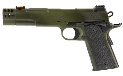 Kimber 3000466 Rampart 45ACP 5" 8rd OD Green Cerakote, HIVIZ Sights - View 2