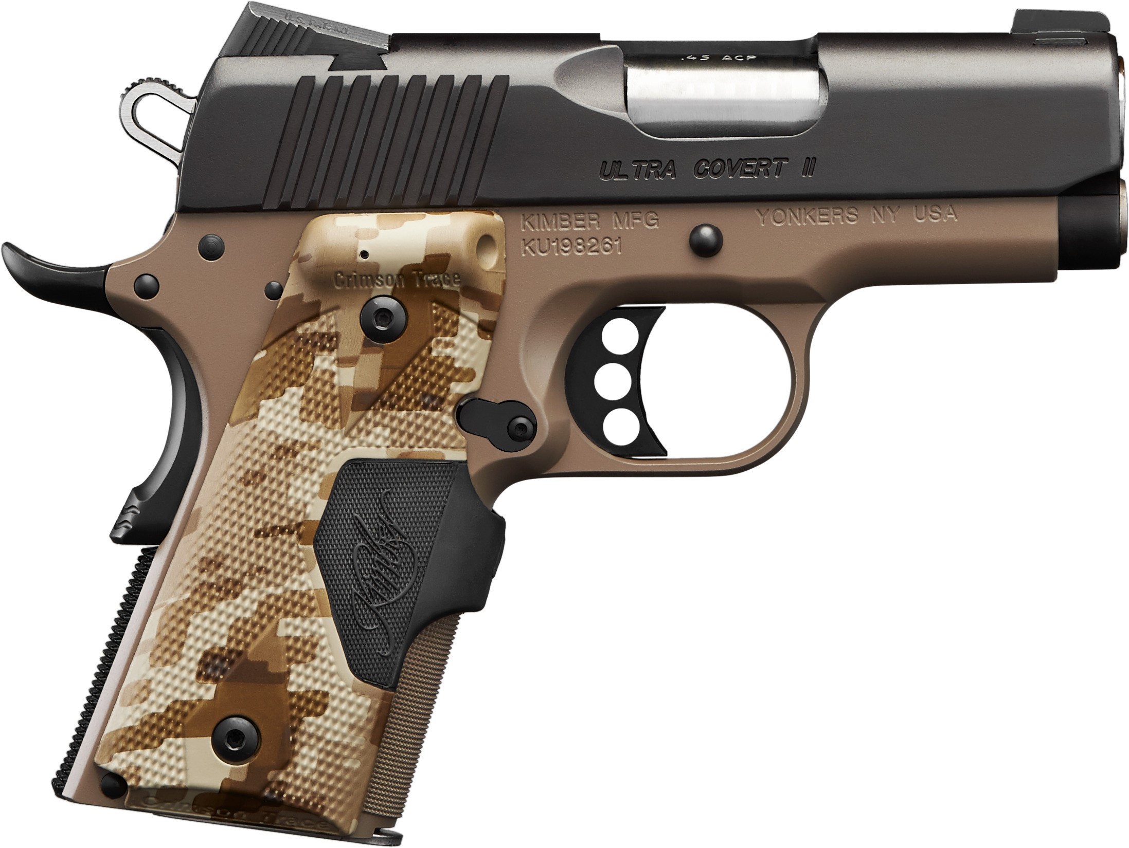Kimber Ultra Covert II 3200167CA .45 ACP Pistol 7+1 Night Sights Laser Grips - View 2