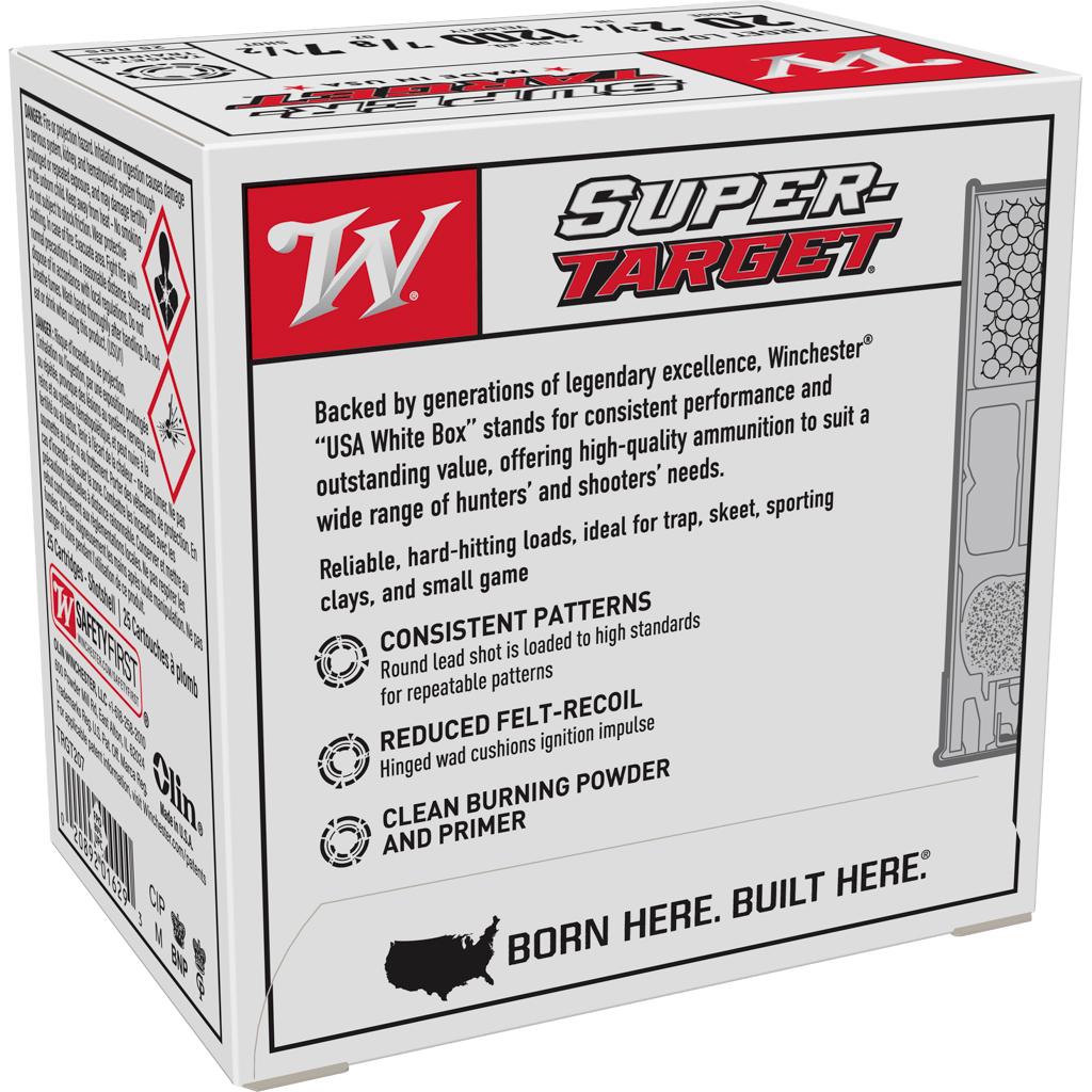 Winchester Ammo Trgt207 Super-Target 20Gauge 2.75" 7/8Oz 7.5Shot 25 PER - View 2