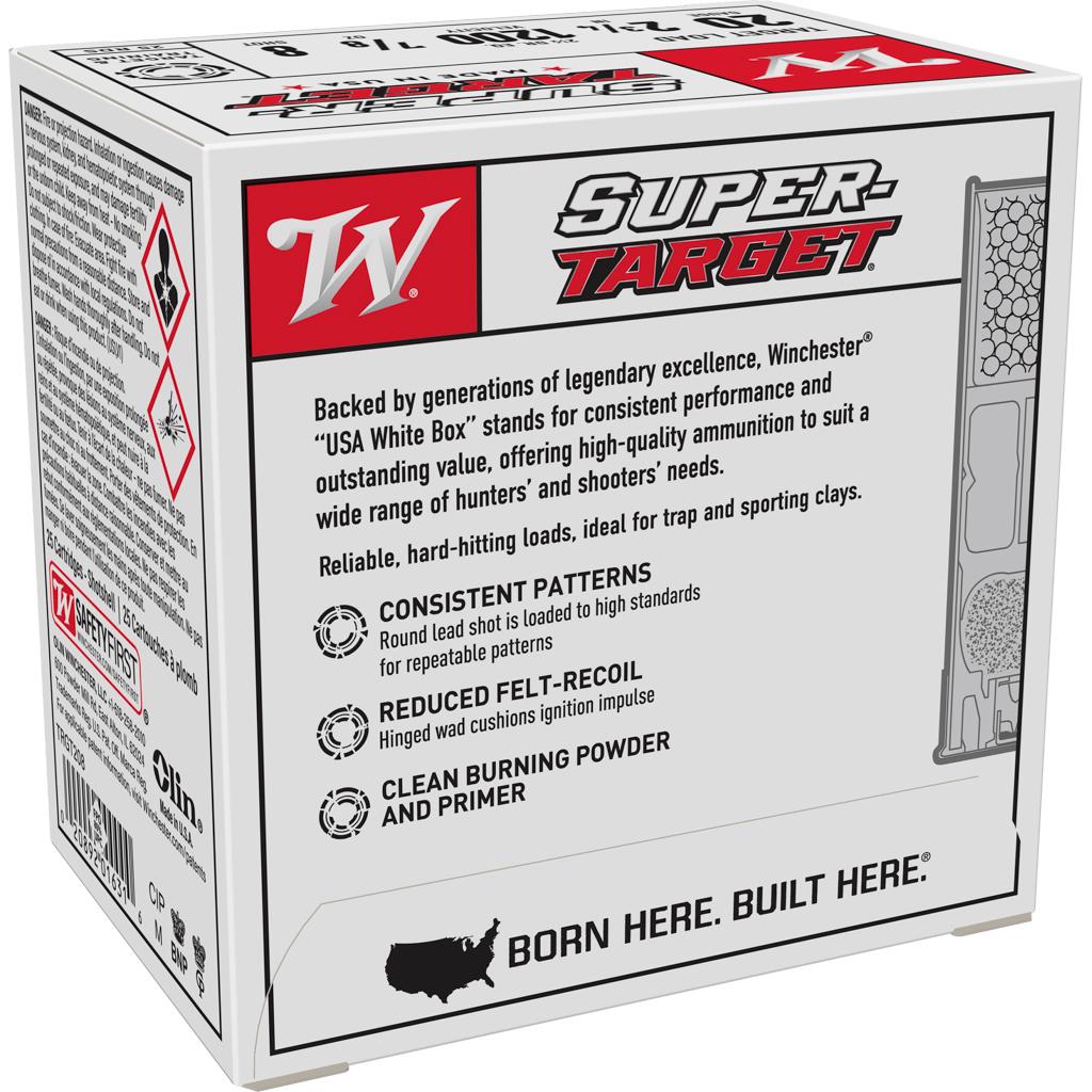 Winchester Ammo TRGT208 Super-Target 20 Gauge 2.75" 7/8 oz 1200 fps 8 Shot 25 Bx/10 Cs - View 2