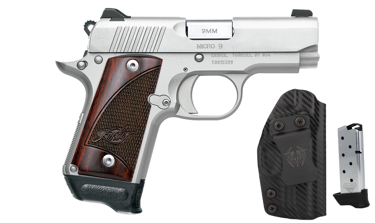 Kimber Micro 9 RTC Bundle 9mm 3.15 Stainless w/UM Tac Holster & 2 Tac Mags - View 2