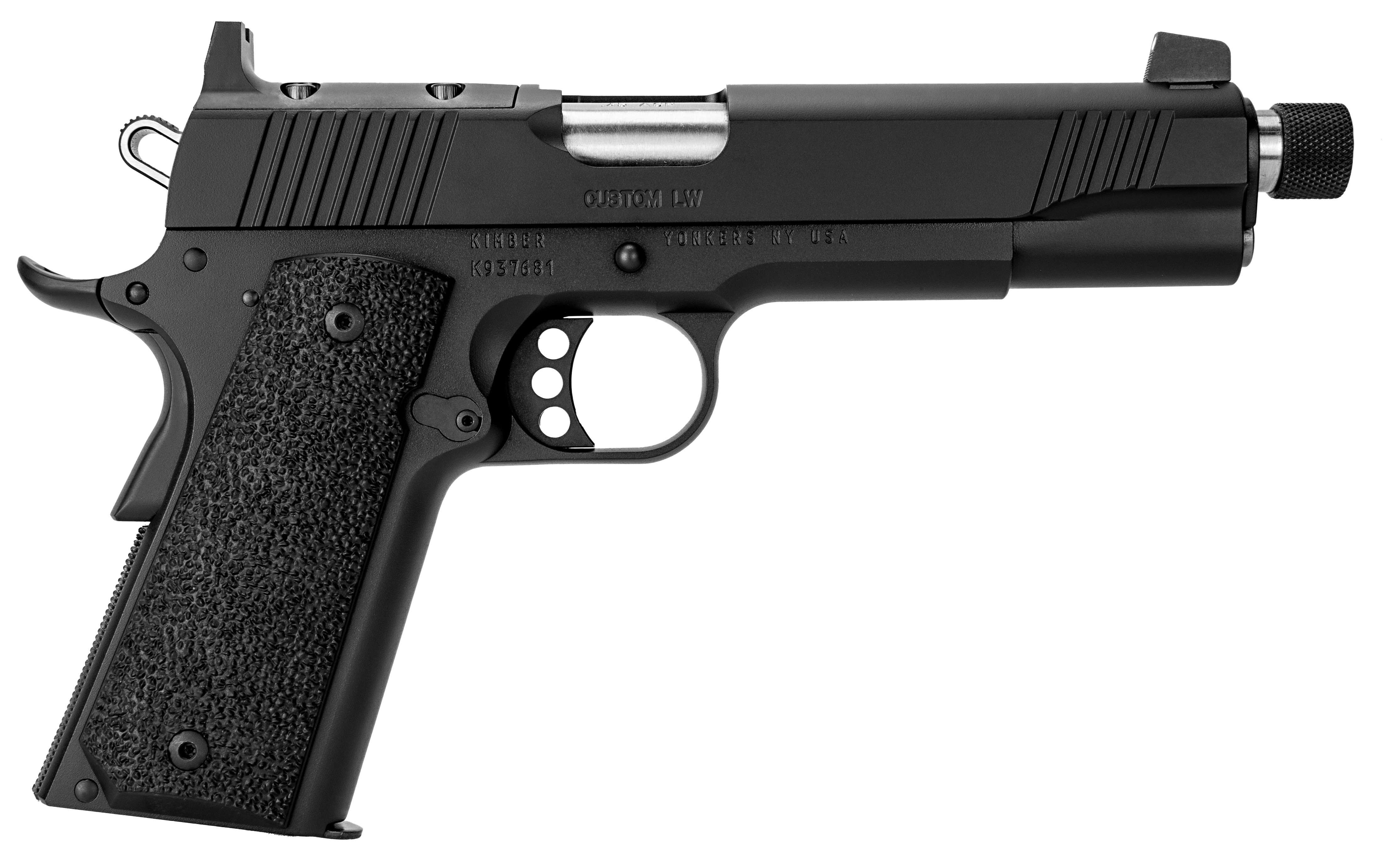 Kimber 1911 Custom LW 9mm 5-Inch Threaded Barrel Optics-Ready Ergo Grips Pistol - View 2