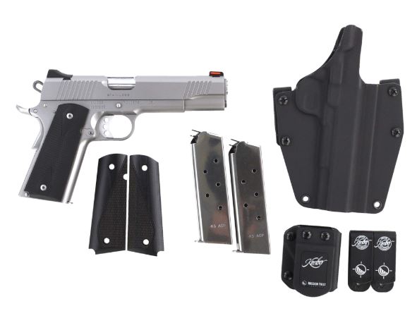Kimber Stainless II Cali 1911 Semi-Auto Pistol 45 ACP 5" Barrel, 7-Rd, 3 Mags, Holster, Bag - 3200007CAB - View 2
