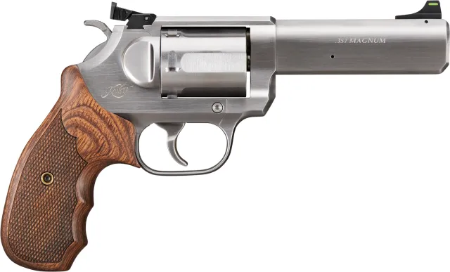 Kimber K6S 3400032CA Revolver .357 Mag 4" Green Fiber Optic Walnut Grip - View 2