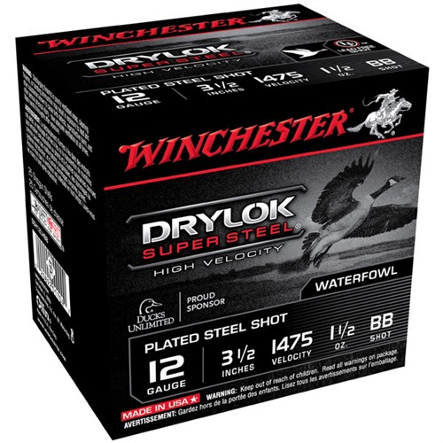 Winchester Ammo SSH12LHBB DryLock Super High Velocity 12 Gauge 3.50" 1 1/2 oz 1475 fps BB Shot 25 Bx/10 Cs - View 2