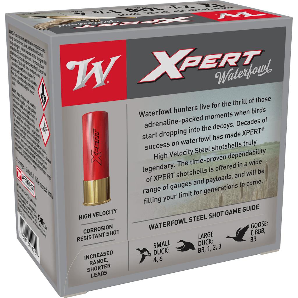 Winchester Ammo WEX12H4 Super X Xpert High Velocity 12 Gauge 2.75" 1 1/8 oz 1400 fps 4 Shot 25 Bx/10 Cs - View 2