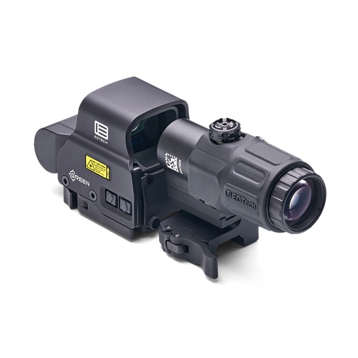 EOTech Holographic Hybrid Green Dot Sight, 3x30.5mm x 21.6mm, Quick STS Mount, 68 MOA Ring, 1 MOA Dot, Black - View 2