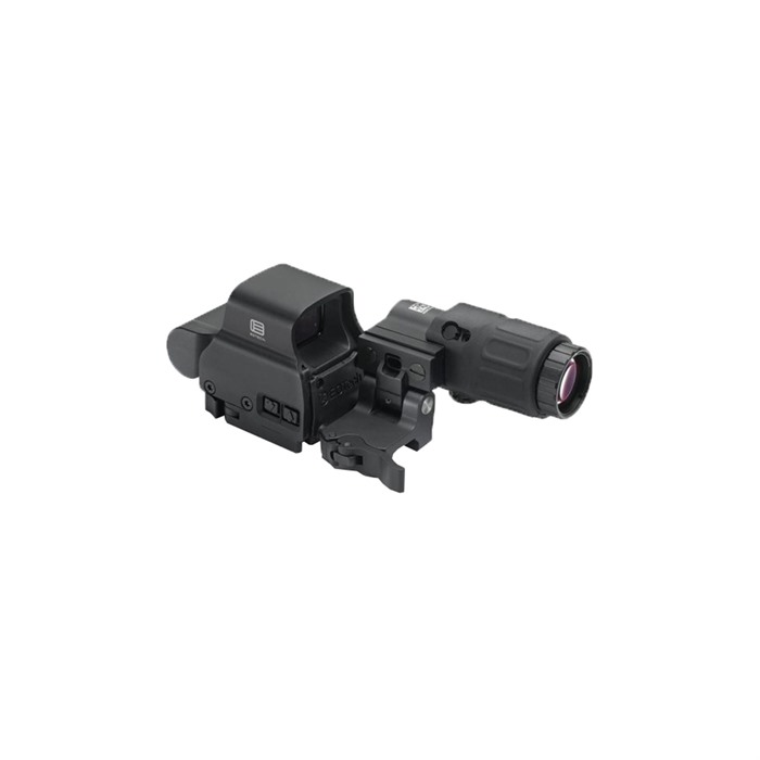 EOTech Holographic Hybrid Green Dot Sight, 3x30.5mm x 21.6mm, Quick STS Mount, 68 MOA Ring, 1 MOA Dot, Black - View 4