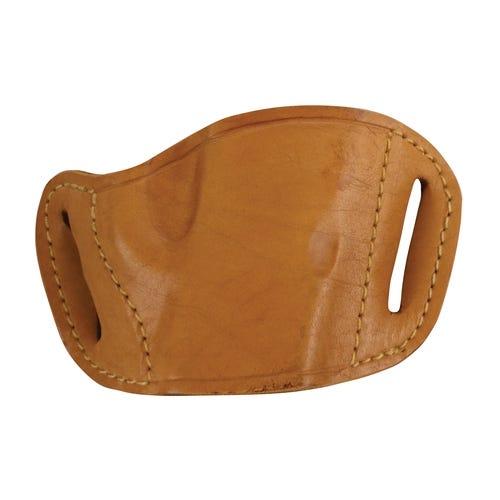 Bulldog MLTM Tan Leather OWB Belt Slide Holster for Medium Pistols - View 2