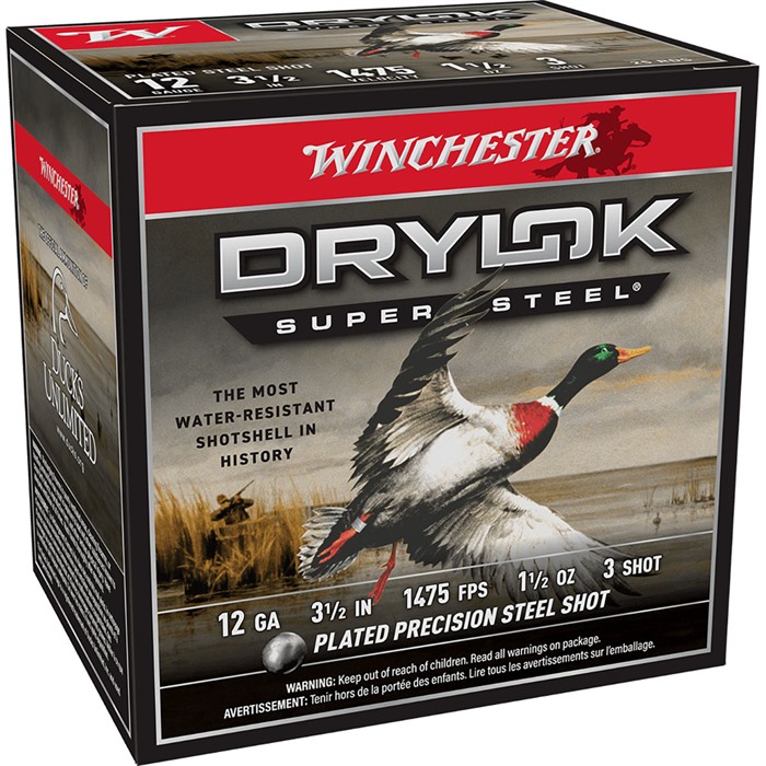 Winchester DryLok Super Steel 12 Gauge Ammo 3.5" 1.5oz #3 Shot 1475fps - View 2