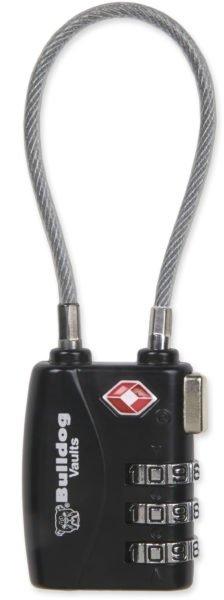 Bulldog Cases BD8022: 2.25" Single Pack TSA-Approved Travel Lock with 4.5" Steel Cable - View 2