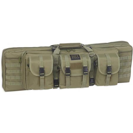 Bulldog BDT Tactical Double Rifle Bag 37 in Green Nylon Padded Divider - View 2
