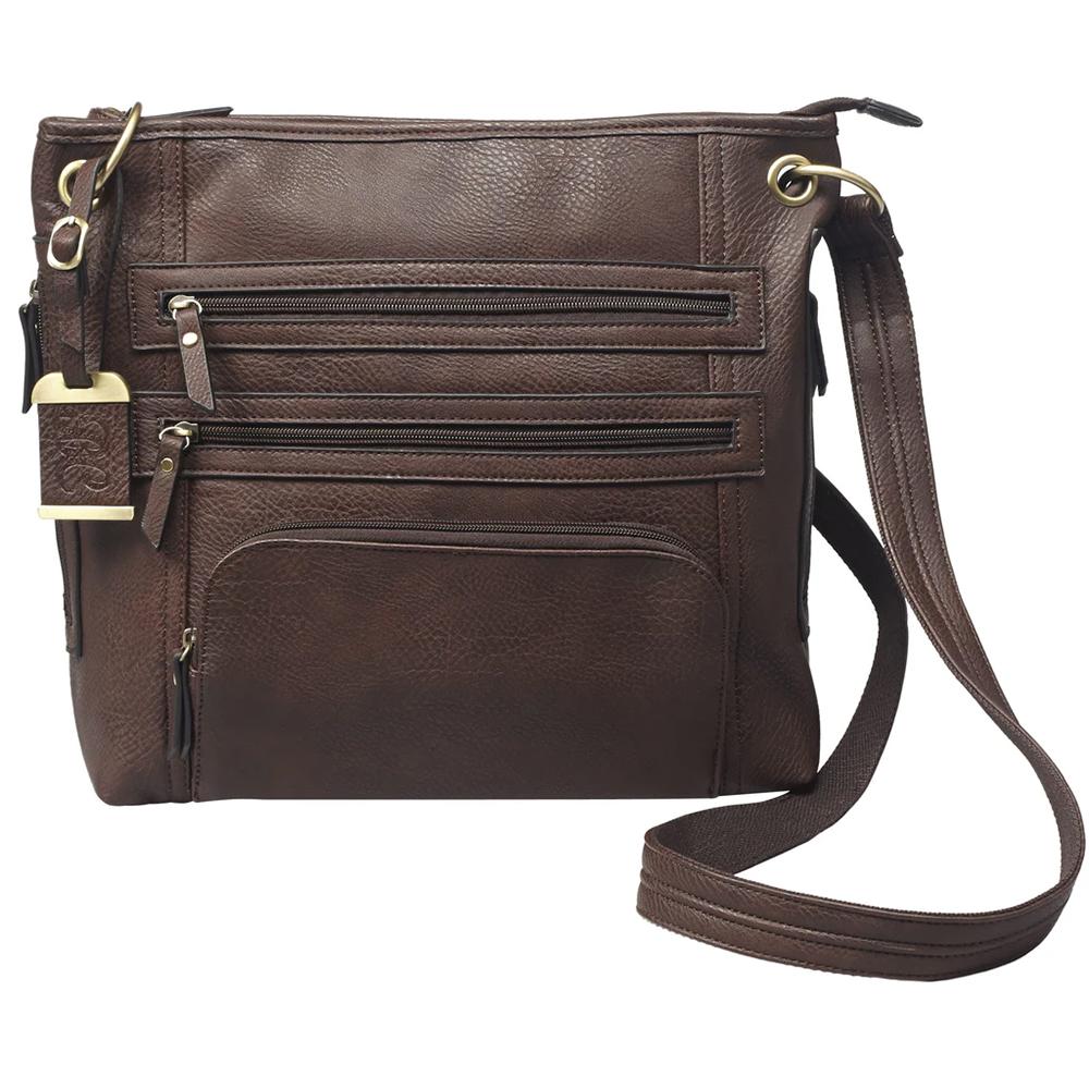 Bulldog BDP039 Large Purse 14 in Chocolate Brown Leather Holster Included - View 2