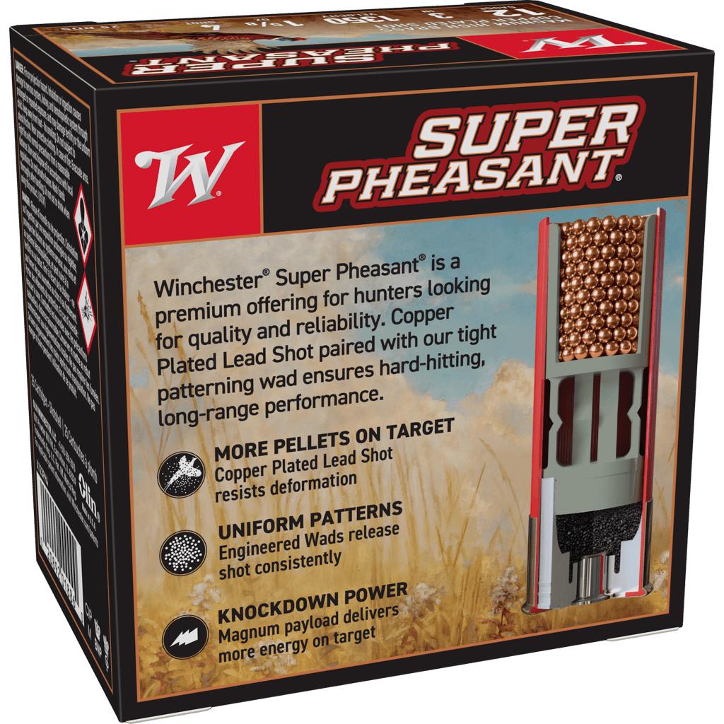 Winchester Ammo X123PH4 Super Pheasant Magnum High Brass 12 Gauge 3" 1 5/8 oz 1350 fps 4 Shot 25 Bx/10 Cs - View 2