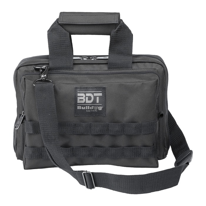 Bulldog BDT917B Deluxe 2 Pistol Range Bag with Strap Black - View 2