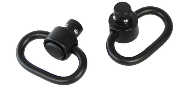 Bulldog BD884 Deluxe Push Button Swivel Black 1.25" Steel - View 2