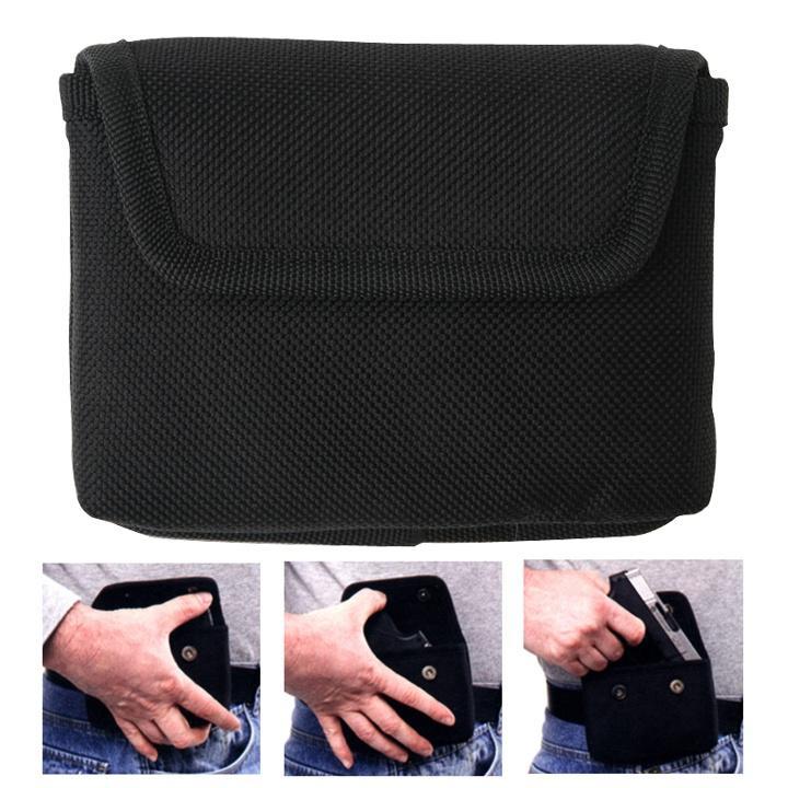 Bulldog BD841 Black Nylon Ambidextrous Cell Phone Holster .380 Autos - View 2