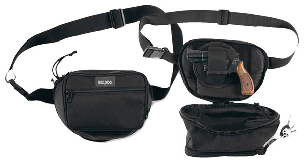 Bulldog BD850 Fanny Pack Handgun Holster Black Nylon 50" Waist - View 2