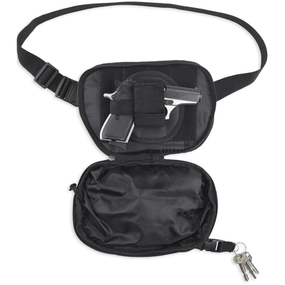 Bulldog BD860 Fanny Pack Medium Black Nylon Ambidextrous Holster - View 2