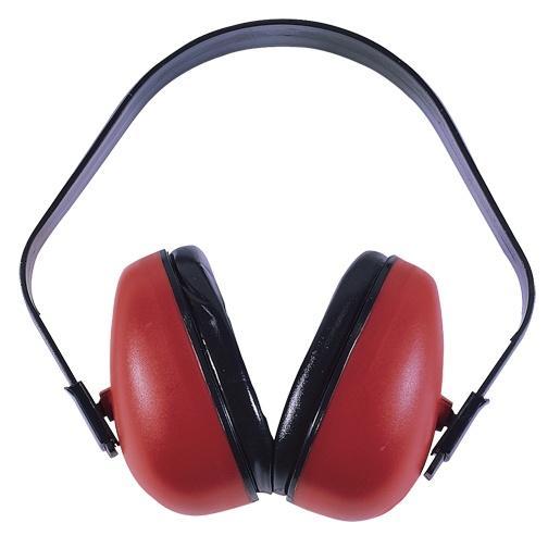 Radians DF0310HC Earmuff Polymer 23 dB Over Head Black Red Adult Pair - View 2