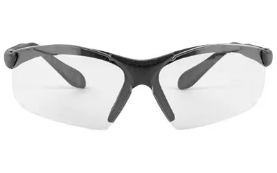 Radians RV0110CS Revelation Shooting Glasses Adult Clear Lens Anti-Fog Black Frame - View 2