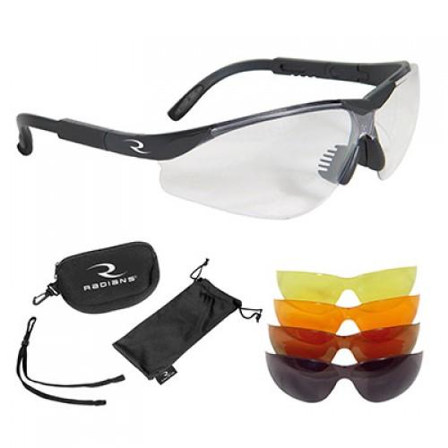 Radians T85RC Shooting Glass Kit Polycarbonate Black Frame 5 Lenses - View 2