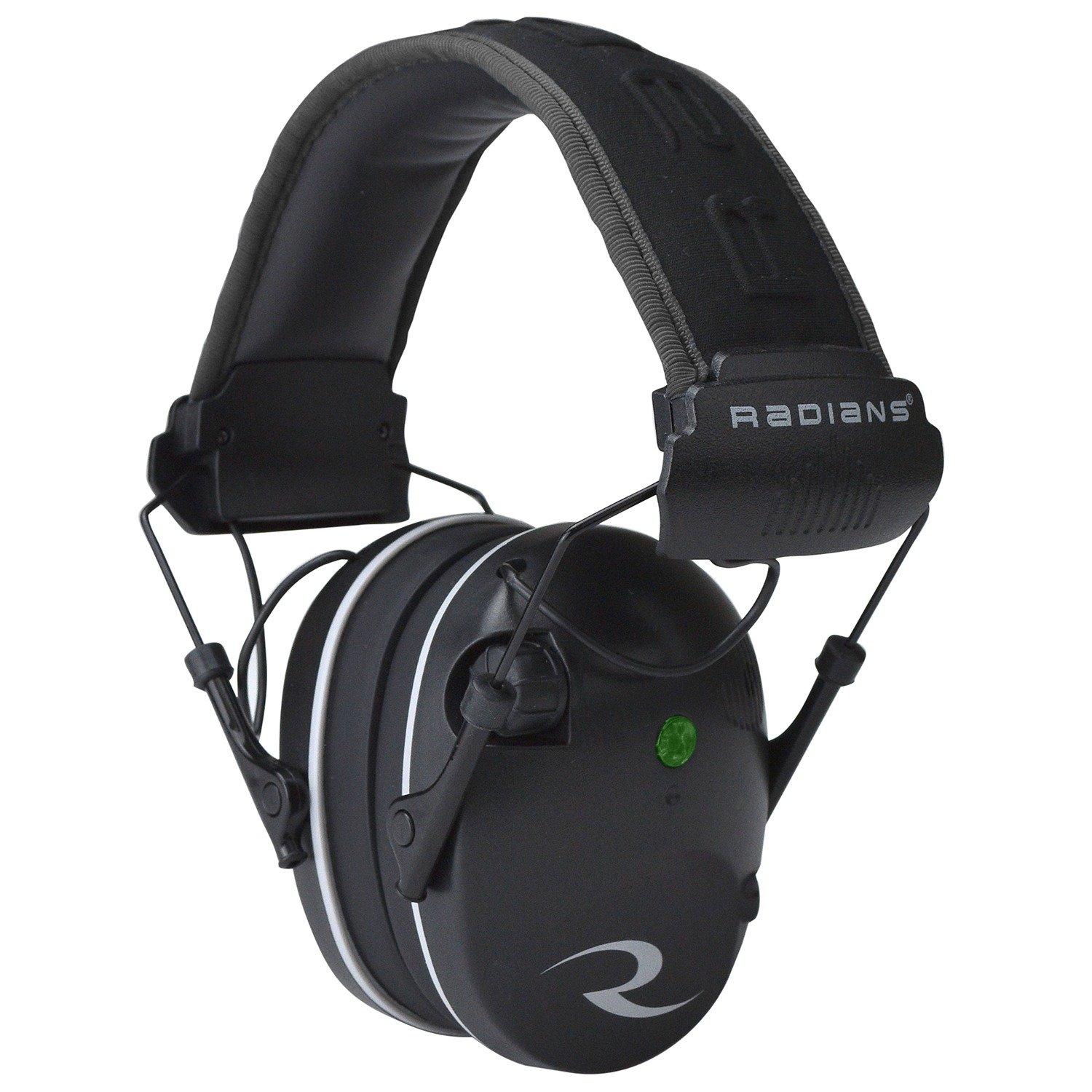 Radians R-3200 Electronic Earmuff, 23 dB, Dual Mic, Black/Gray, Adult - View 2