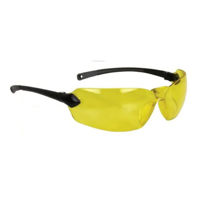 Radians Overlook OV140CS Lightweight Glasses - Amber Lens, Black Frame, UV Protection, ANSI Z87.1 Compliant - View 2