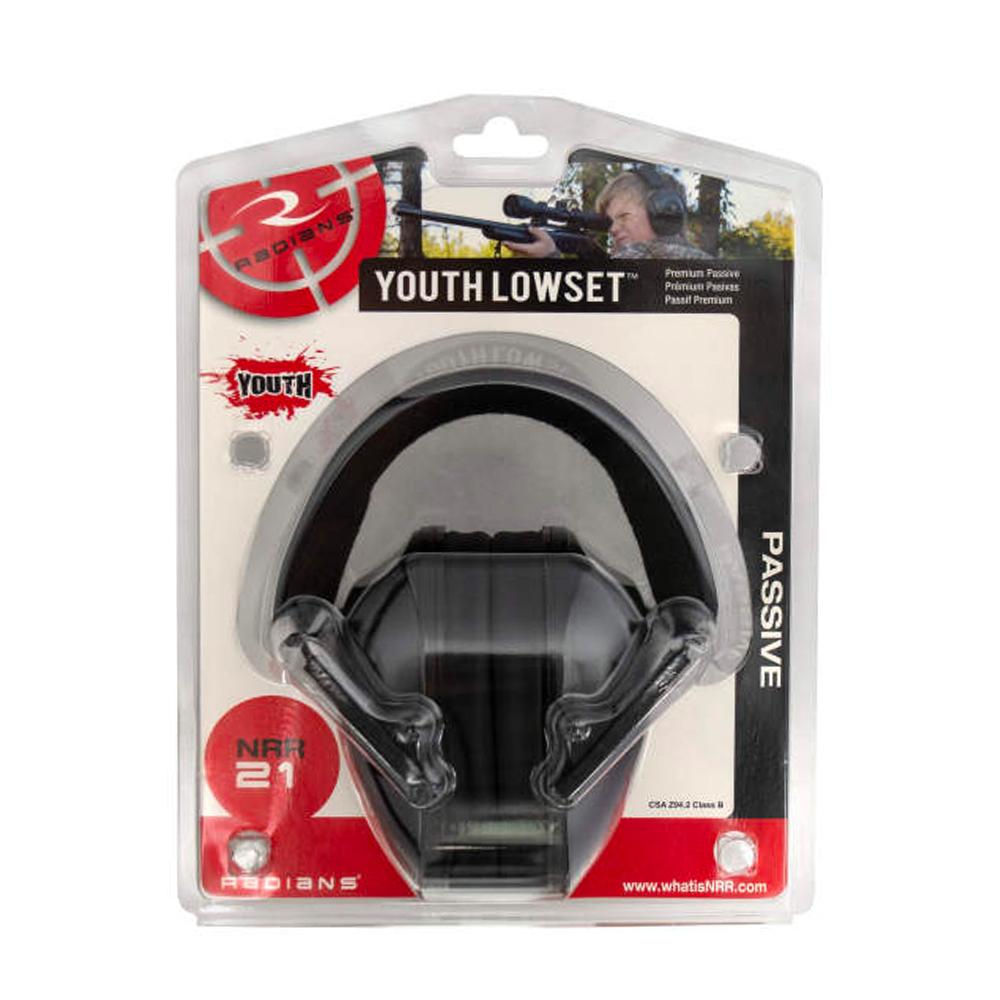 Radians LSY0110CS Youth Earmuff, Black, NRR 21 dB, Adjustable Headband, Over-the-Head Fit, Foldable - View 2