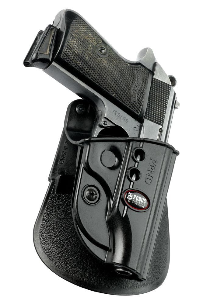 Fobus PPKE2 Evolution OWB Paddle Holster Black Polymer for Walther PPK/PPK/S - View 2