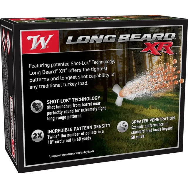 Winchester Ammo Long Beard XR Shot-Lok 12 Gauge 3.50" 2 oz 1200 fps 4 Shot 10 Bx/10 Cs - View 2
