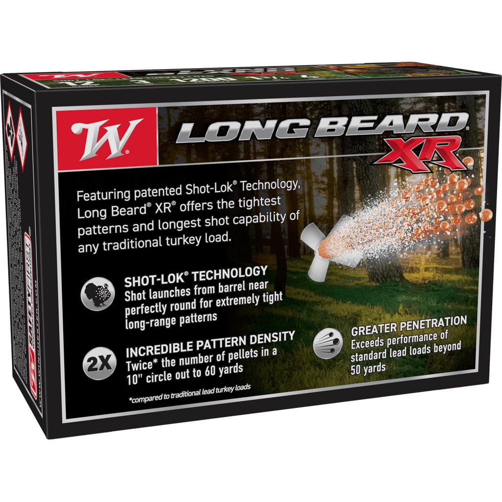 Winchester Long Beard XR 12 Gauge 3 in 1.75 oz 4 Shot 1200 fps 10 Rounds - View 2