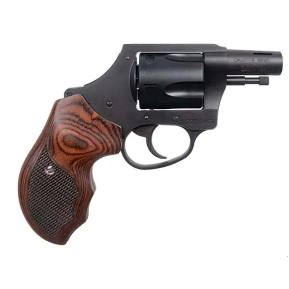 Charter Arms Boomer Revolver, .44SPL, 2-inch Barrel, Black Frame, Rose Wood Grips - View 2