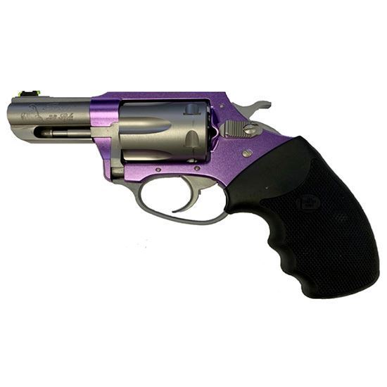 Charter Arms Rosie II Revolver, Lavender Stainless Steel, .38 Spl Caliber, 2.2" Barrel, 6-Shot, Full Rubber Grip - View 2