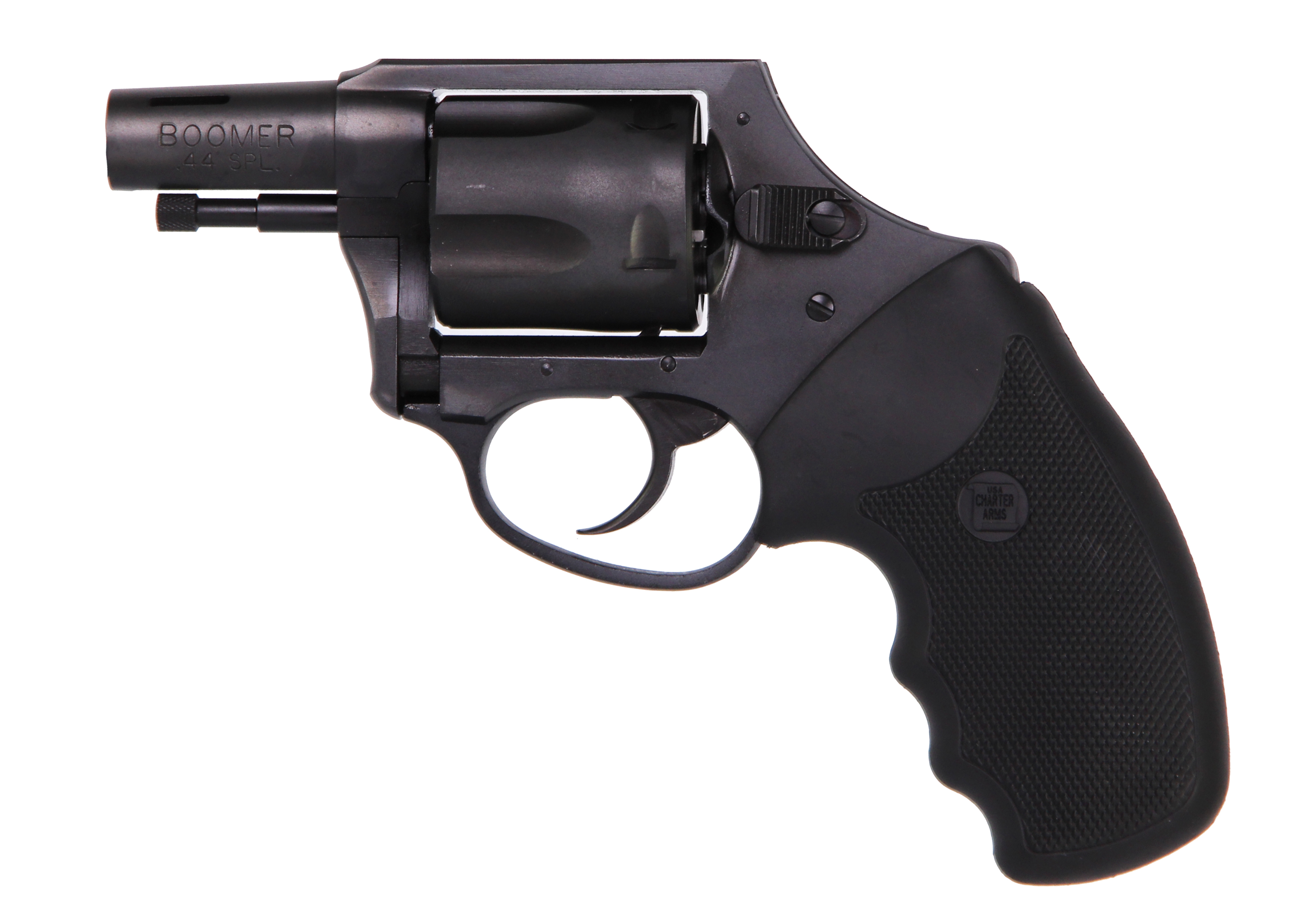 Charter Arms Boomer 64429 Revolver: .44 Special, 2" Ported Tapered Barrel, Stainless Steel, Black Nitride Finish, 5-Shot Capacity - View 2