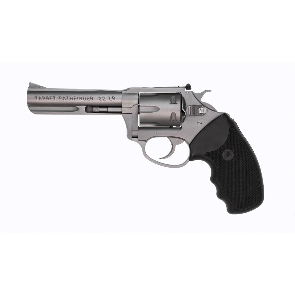 Charter Arms 72242 Pathfinder Target, DA/SA Action, 22 LR Caliber, 6-Round Capacity, Adjustable Sights, 4.2-Inch Stainless Barrel, Rubber Black Grip - View 2