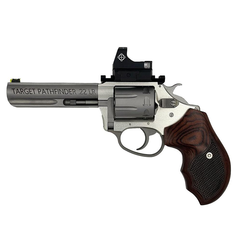 Charter Arms Target Pathfinder 22LR 4.2in Stainless Steel 8 Shot Double Act - View 2