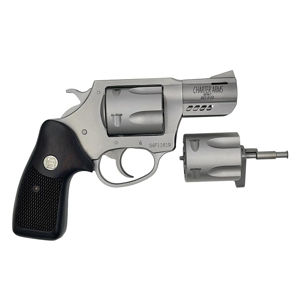 Charter Pit Bull 73920 357/9MM Combo 2.2" Stainless Ported Walnut Grips - View 2